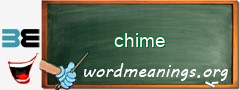 WordMeaning blackboard for chime